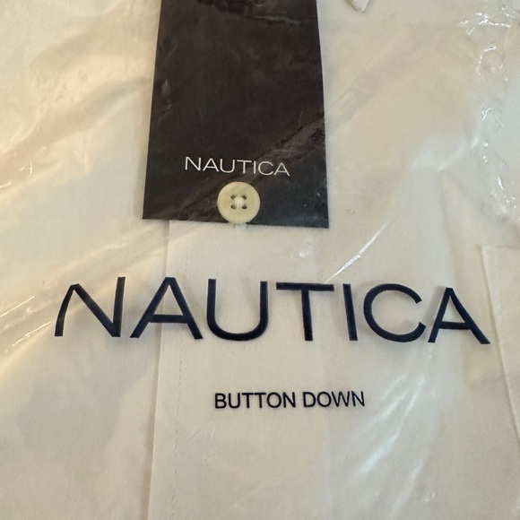 Nautica men’s dress shirt. Size 17;34/35. NWT - Picture 4 of 5